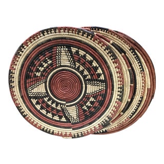 Handmade African Placemats, 7 Set For Sale