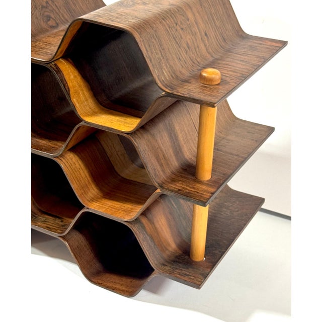 Brown Torsten Johansson Swedish Bentwood Modular Wine Rack, 1960s For Sale - Image 8 of 11