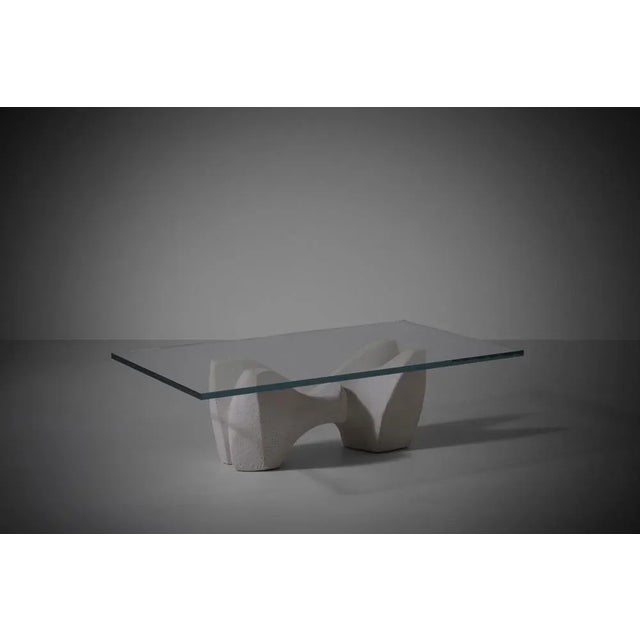 Sculpture Materials Italian Sculptural Concrete Coffee Table, 1970s For Sale - Image 7 of 11