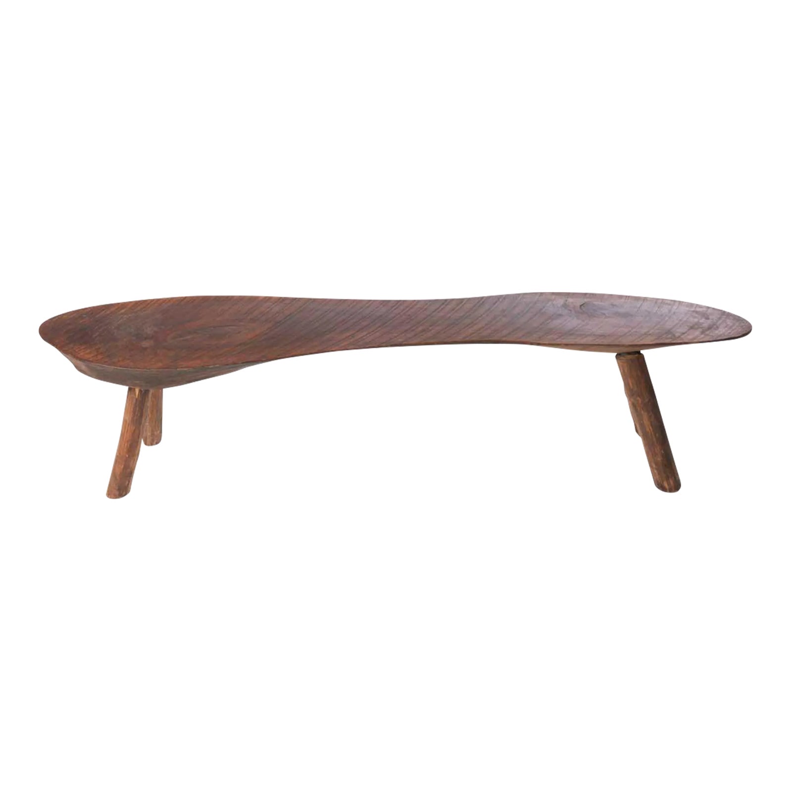 Rustic Slab Table/Bench | Chairish