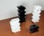 Postmodern Black and White Glass Candleholder by Halskov & Dalsgaard for Holmegaard, Set of 4 For Sale - Image 5 of 18