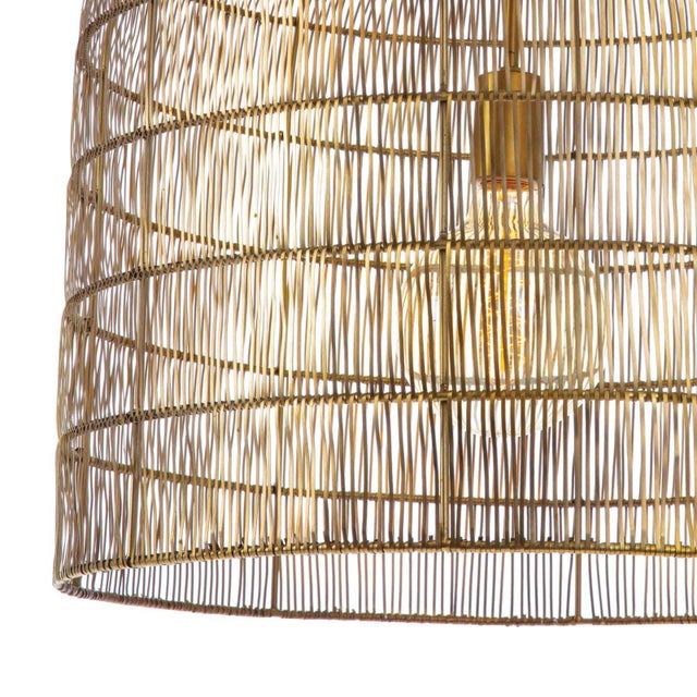 Regina Andrew Fresco Metal Pendant, Brass For Sale In Detroit - Image 6 of 8