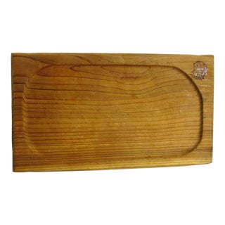Vintage Mid Century Pacific Northwest Cutting Serving Board For Sale