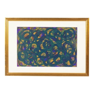 Abstract Acrylic on Paper Painting by Steven Conant For Sale