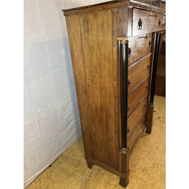 Antique Dutch Empire Oak Chiffonier Chest of Drawers, 1820s For Sale - Image 16 of 18