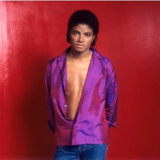 1980 Michael Jackson Color Print by Bobby Holland For Sale