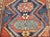 Vintage Kurdish Tribal Rug, Hand-Knotted Wool, Geometric Pattern, Blue & Rust-Red, 4x8 For Sale - Image 10 of 14