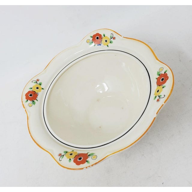 Vintage 1930s Woods Ivory Ware Sauce or Gravy Bowl With Ladle and Lid For Sale - Image 18 of 18