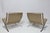 Mid-Century Modern Knoll Mies Van Der Rohe Barcelona Chairs and Ottoman in Volo Leather For Sale - Image 3 of 12