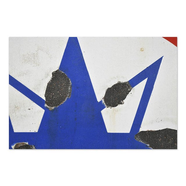 Vintage Azure Enameled Plate For Sale - Image 5 of 7