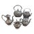 Antique Victorian Silver-Plate Assembled Tea and Coffee Service, Set of 5 For Sale