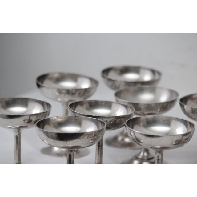 Silver Ice Cream Bowls, 1970s, Set of 11 For Sale - Image 13 of 18