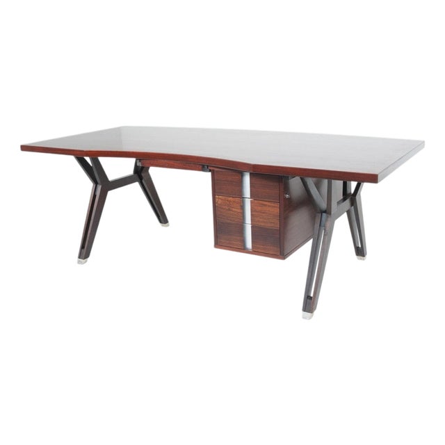 Mid-Century Modern Desk attributed to Ico Parisi for Mim Roma, Italy, 1950s For Sale