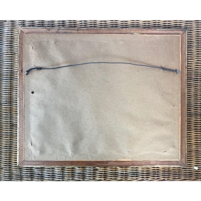 Wayne T Macdonald Vintage "Reverie" Foggy Marina Signed Photograph in Frame For Sale - Image 9 of 10