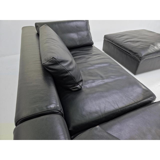 Black Moroso Springfield Sofa by Patricia Urquiola, 2000s, Set of 2 For Sale - Image 8 of 14