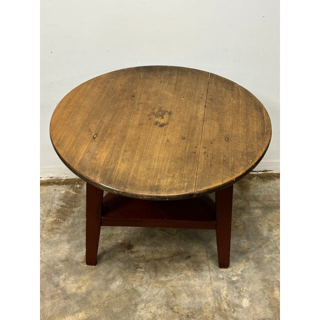 English Antique English Pine Cricket Table For Sale - Image 3 of 7
