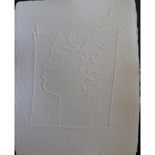 Jean Cocteau, Profil ailé, Etching For Sale