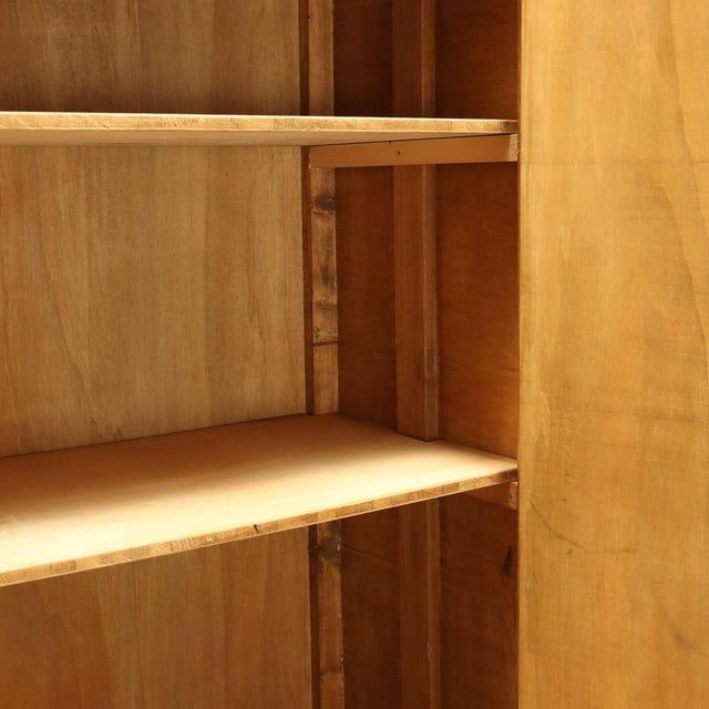 Vintage Oak Wardrobe with Drawers and Hinged Doors, 1960s For Sale - Image 5 of 12
