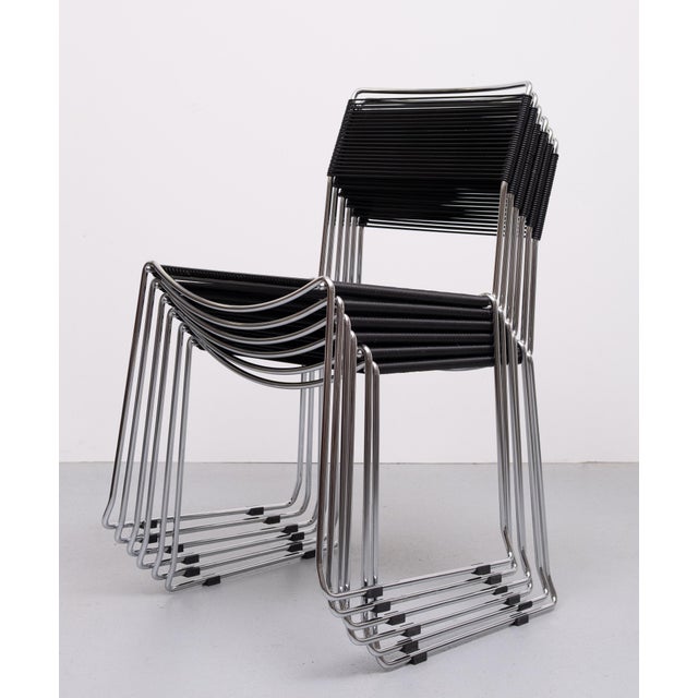 1980s Vintage Italian Spaghetti Chairs by Giandomenico Belotti for Allias, 1980s, Set of 6 For Sale - Image 5 of 17