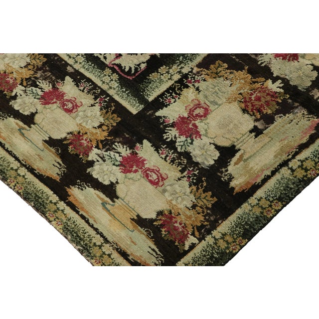Antique Bessarabian Rug, Monkey Pictorials and Floral Medallion - Rug & Kilim For Sale In New York - Image 6 of 7
