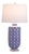 Evelyn Porcelain Table Lamp (Blue/White) 28"h For Sale