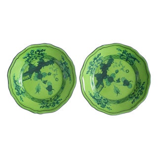 Richard Ginori "Oriente Italiano" Green Bread Plates For Sale