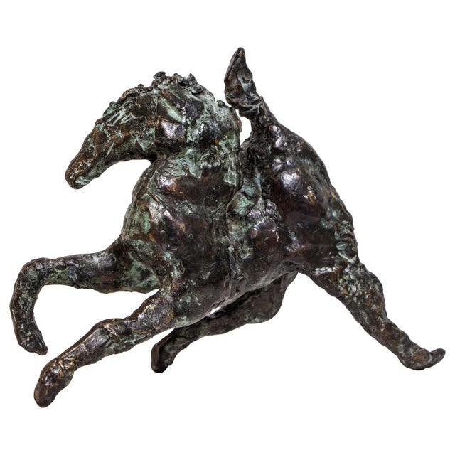 2010s Strider Contemporary Bronze Horse For Sale - Image 5 of 5