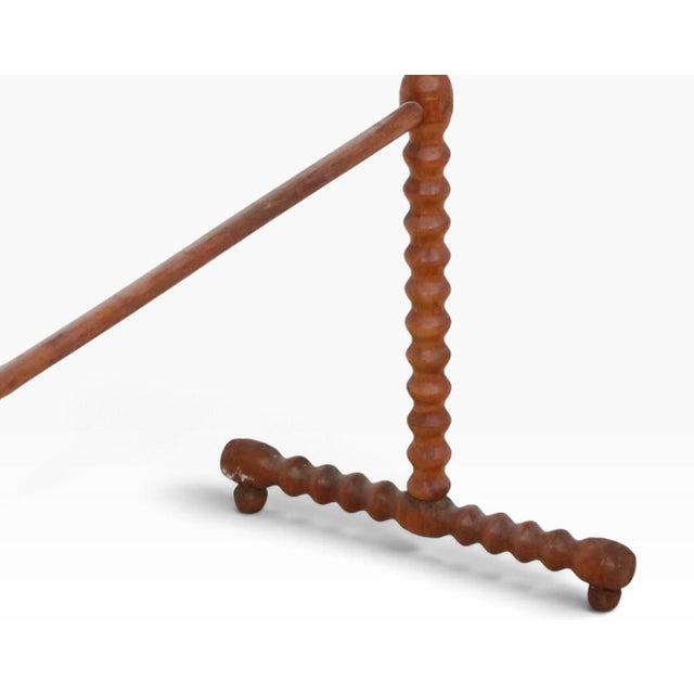 Victorian Late 19th Century Victorian Jenny Lind Style Drying Rack For Sale - Image 3 of 10