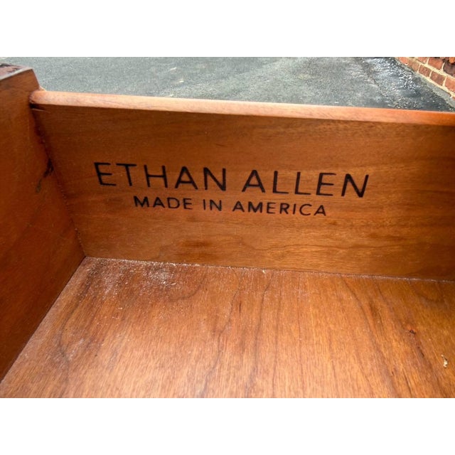 Late 20th Century Pair of Ethan Allen Shaker Style Side Tables or Nightstands For Sale - Image 15 of 16