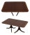 Hickory Mahogany Banded Inlaid Double Pedestal Dining Table For Sale