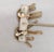 Metal Vintage 1950s Signed Monet Goldtone Knot Fringe Clip Earrings For Sale - Image 7 of 8