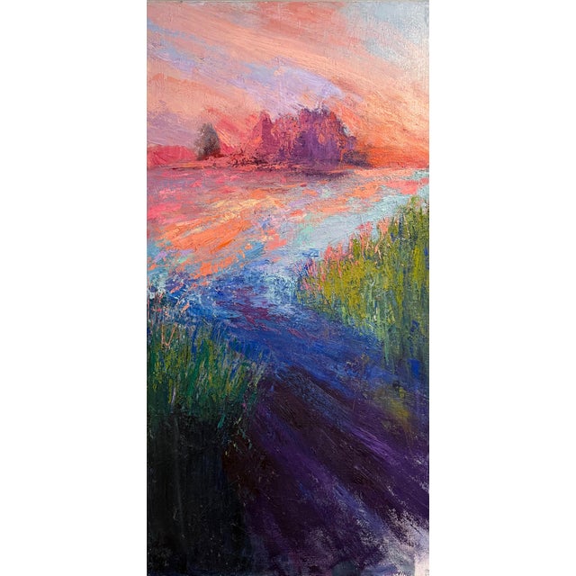 Lowland Hum, Original Oil Painting by Julia Lawing For Sale