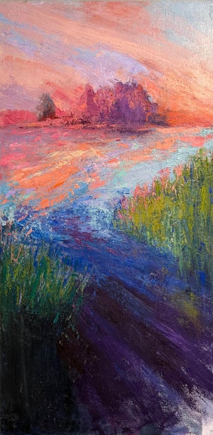 Lowland Hum, Original Oil Painting by Julia Lawing