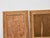 Tribal Pair of Painted Wood Mirrors with Bamboo Frames and Tribal Motif Detailing For Sale - Image 3 of 12