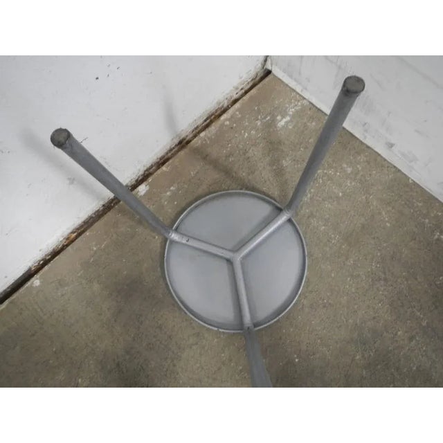 Metal and Iron Stool, 1980s For Sale - Image 4 of 9
