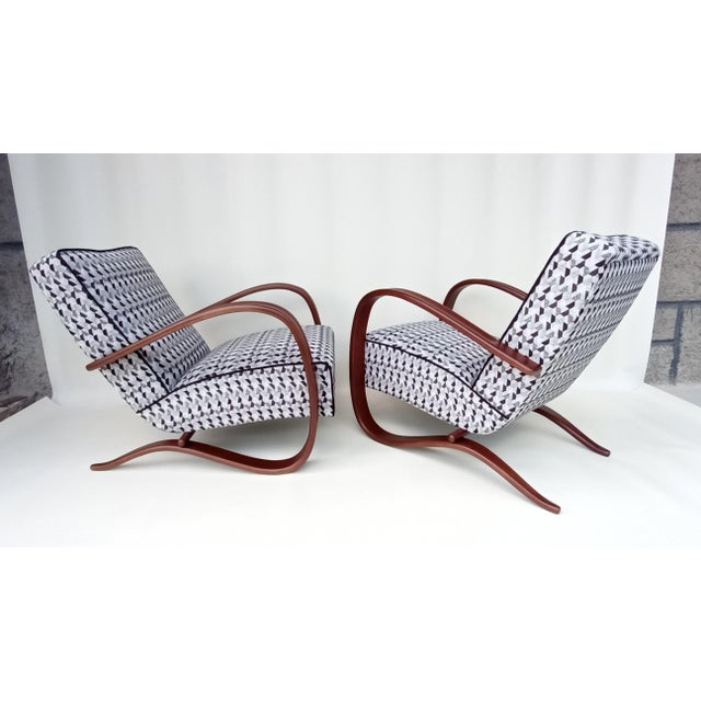 H-269 Armchairs by Jindrich Halabala for Up Zavody, 1930s, Set of 2 For Sale - Image 14 of 14