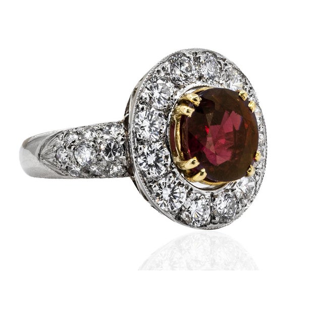 Contemporary Late 20th Century Keith Davis Ruby Ring, Size 4.75 For Sale - Image 3 of 5