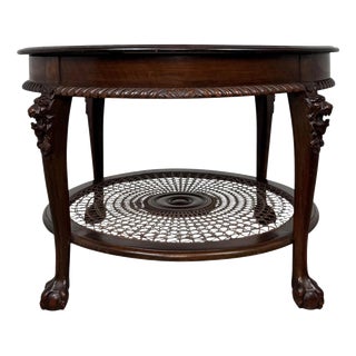 Antique Early 20th Century Chippendale Mahogany Coffee Table For Sale