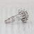 0.43ctw Diamond Halo Cluster Engagement Ring 14k White Gold Size 6.75 For Sale - Image 4 of 6