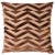 Schumacher Schumacher x Miles Redd Broken Chevron Cut Velvet 20" Pillow in Brown on Camel For Sale - Image 4 of 4
