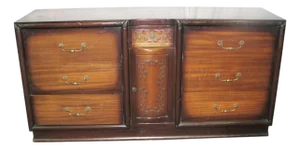 Vintage 6 Ft. Traditional Mid Century Dresser With Original Finish
