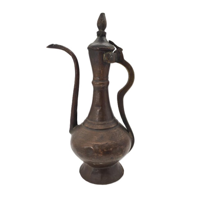 Antique 19th Century Ottoman Copper Ewer For Sale - Image 11 of 11