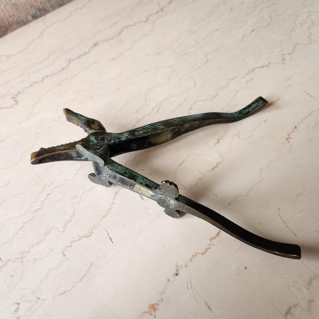 1950s European Bronze Crocodile Nutcracker Walter Bosse Style Auböck For Sale In San Diego - Image 6 of 12