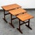 Wood Mid Century Danish Modern Nesting Tables Attributed to Kai Kristiansen Teak Set 3 Denmark MCM For Sale - Image 7 of 10