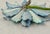 1960s Mod 1960s Enamel Over Metal Blue Flower Brooch Pin Mid-Century For Sale - Image 5 of 6