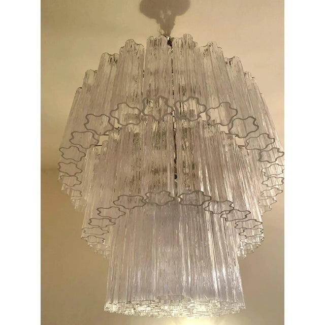 Oval Transparent Tronchi Murano Glass Chandelier by Simoeng for Simoeng For Sale - Image 10 of 12