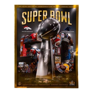 Superbowl 50 Official Game Program Magazine Broncos vs. Panthers - Set of 4 For Sale