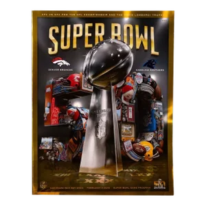 Superbowl 50 Official Game Program Magazine Broncos vs. Panthers - Set of 4
