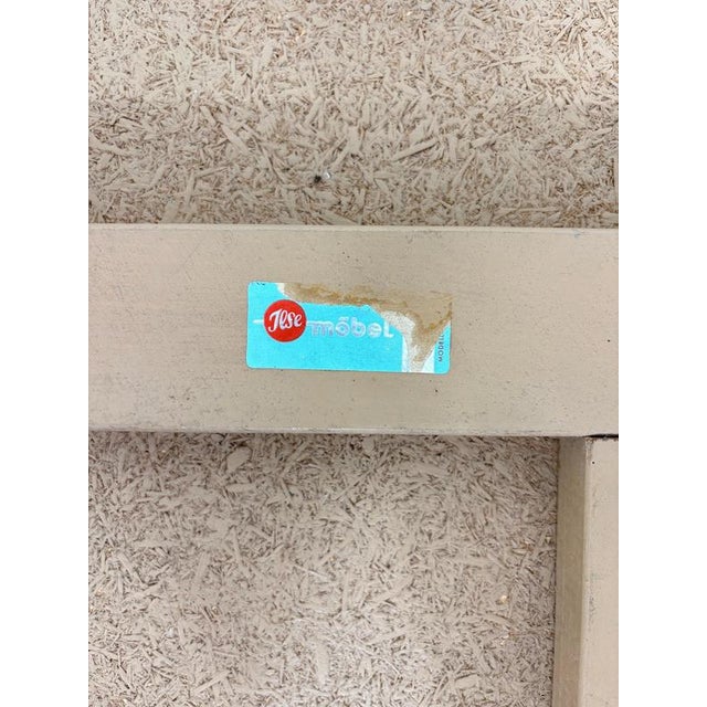 Wood Mid-Century Kidney-Shaped Coffee Table with Graphic Decor For Sale - Image 7 of 8