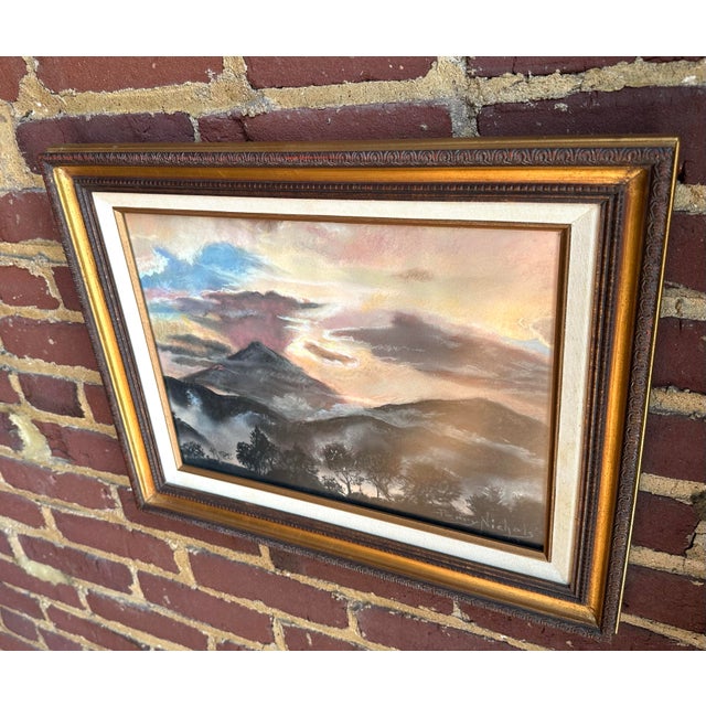 Pastel Landscape by Perry Nichols For Sale - Image 4 of 12